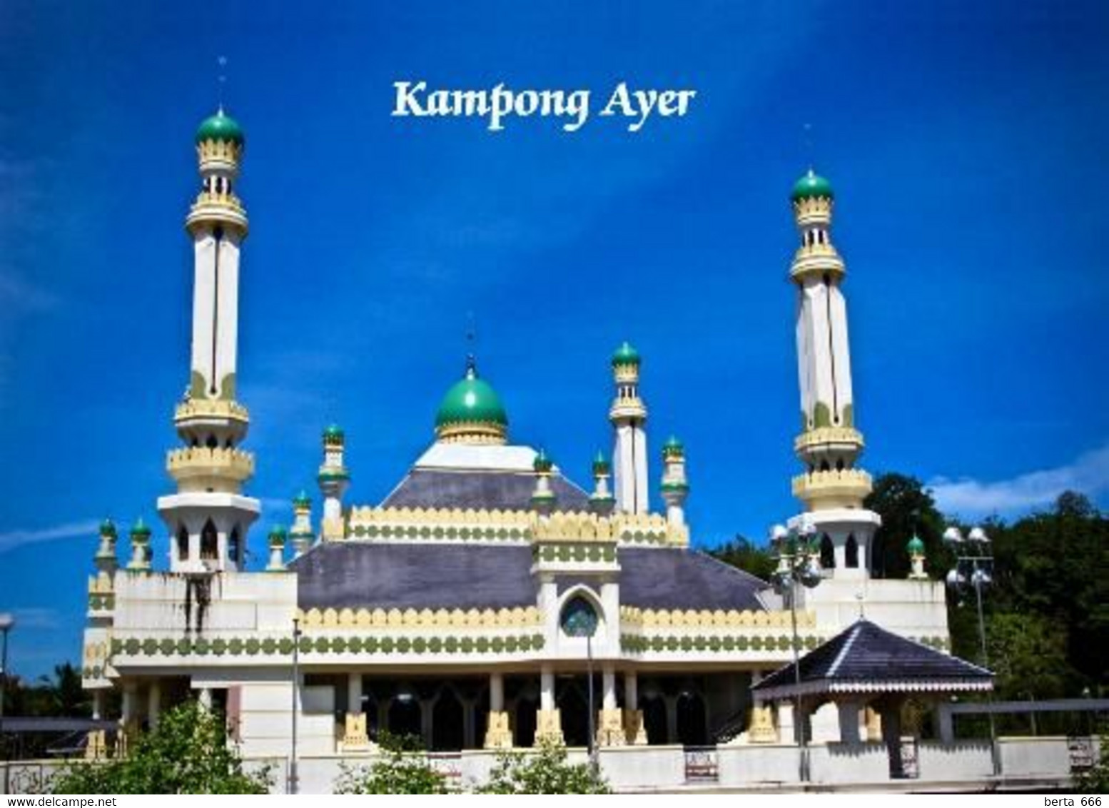 Brunei Kampong Ayer Mosque New Postcard - Brunei
