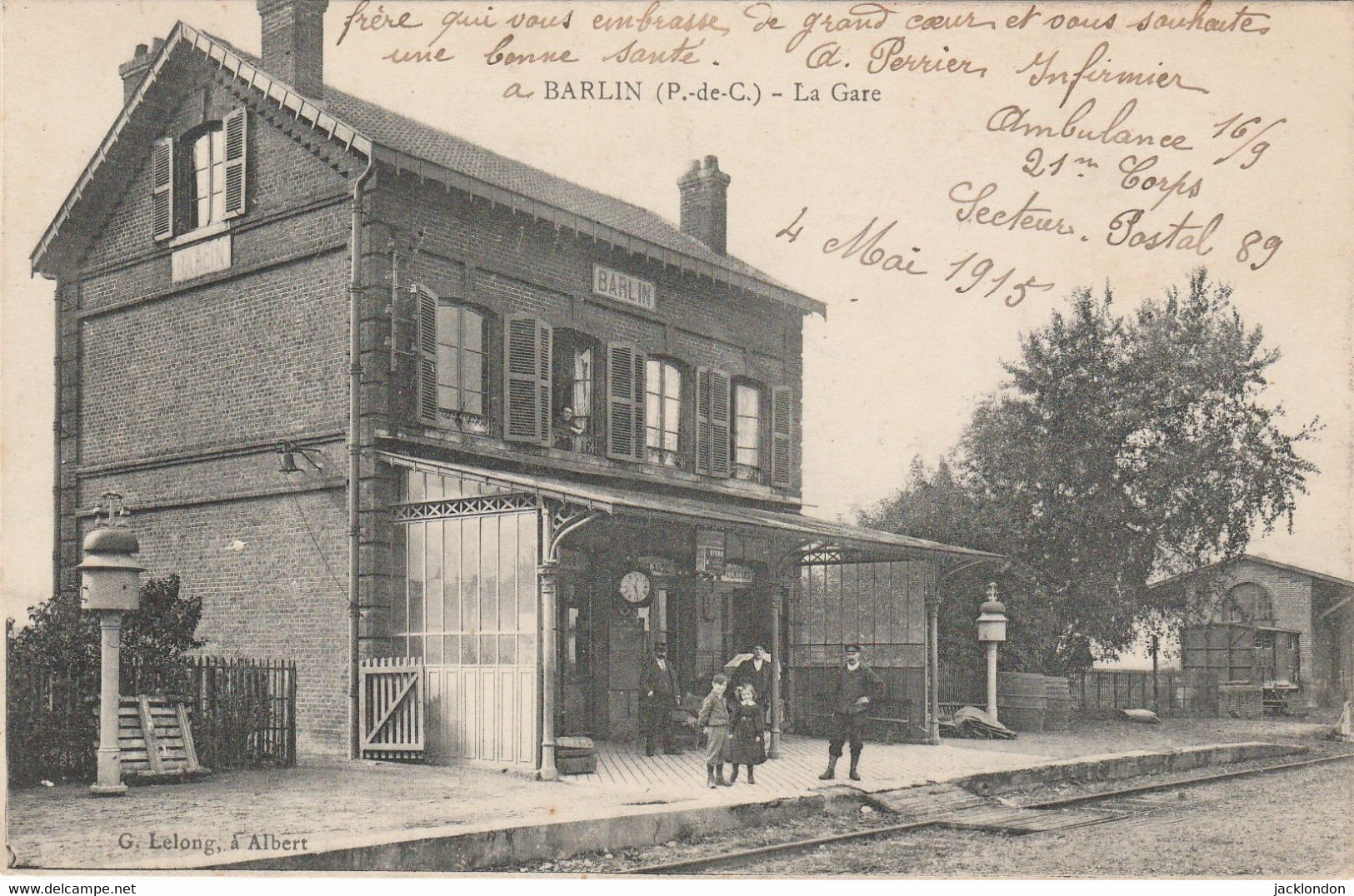 62 - BARLIN La Gare - Barlin