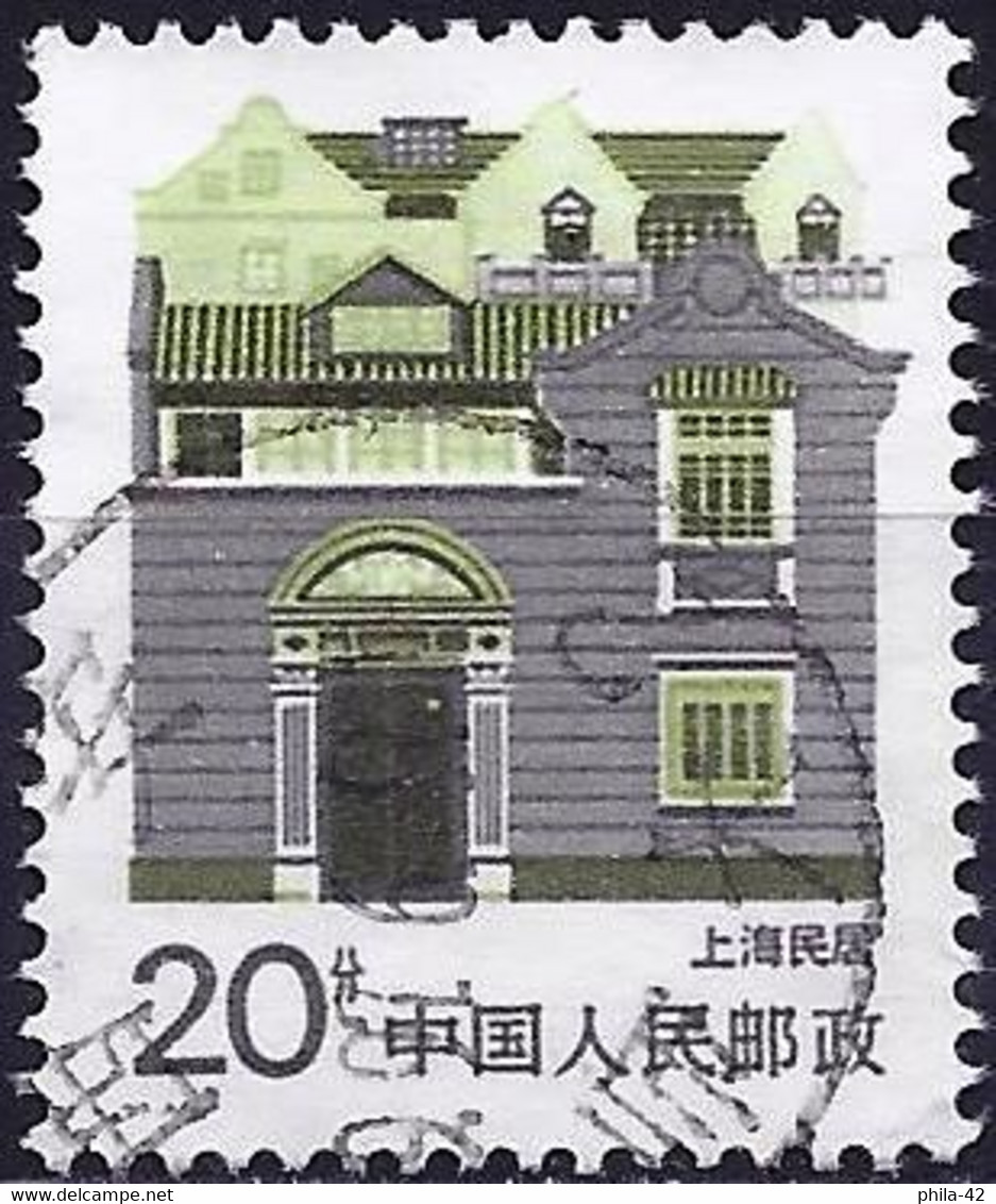 China 1986 - Mi 2065C - YT 2780a ( Traditional House, Shangaï ) Perf. 12¾ X 13¼ - Usados