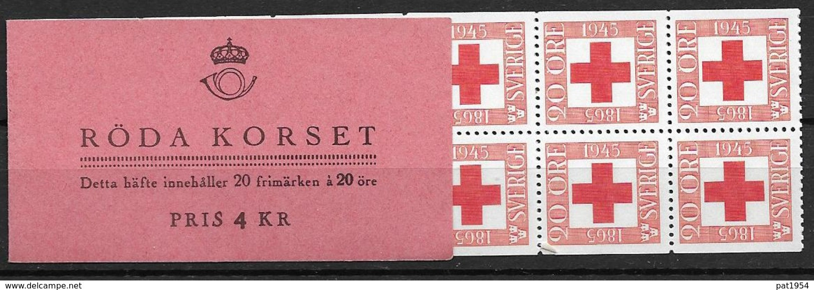 Suède 1945 Carnet C312 Neuf Croix Rouge - 1904-50