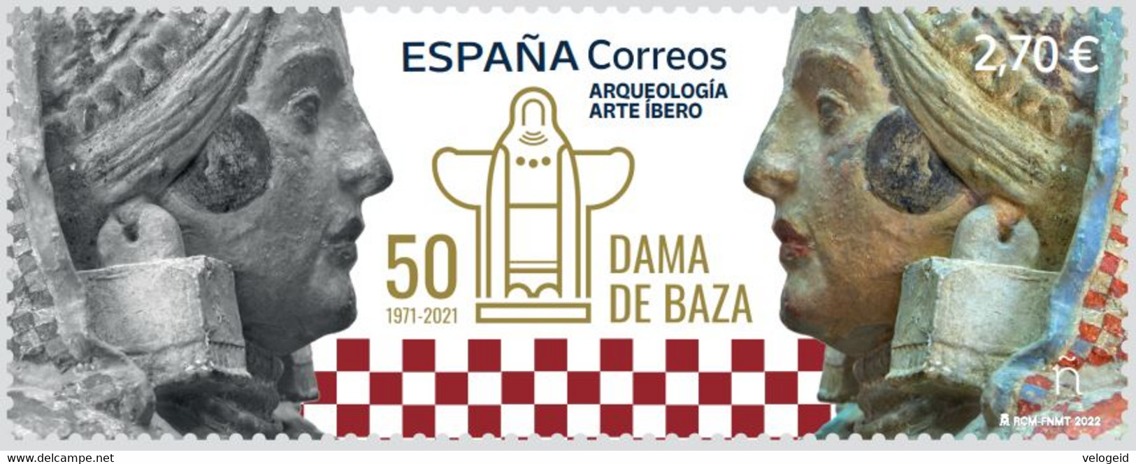 España. Spain. 2022. Arqueología. Arte íbero. 50 Años Descubrimiento Dama De Baza - Ongebruikt