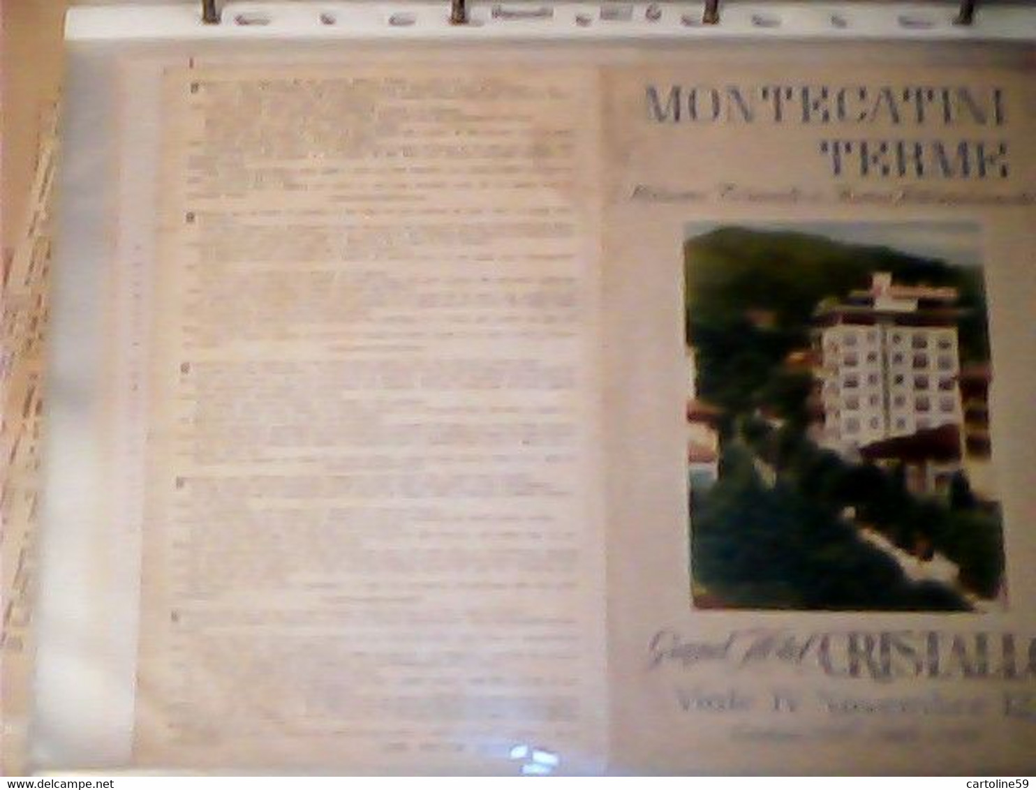 BROCHURE DÉPLIANT PIEGHEVOLE PUBBLICITARIO TERME DI MONTECATINI PISTOIA TOSCANA ANNI 30 MARR7 - Toerisme, Reizen