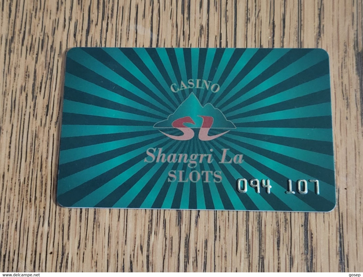 Georgia-casino Shangri La-SLOTS(tibilist)-(094-107)-(out Side Number-282232)-used Card+1card,prepiad Free - Casinokaarten