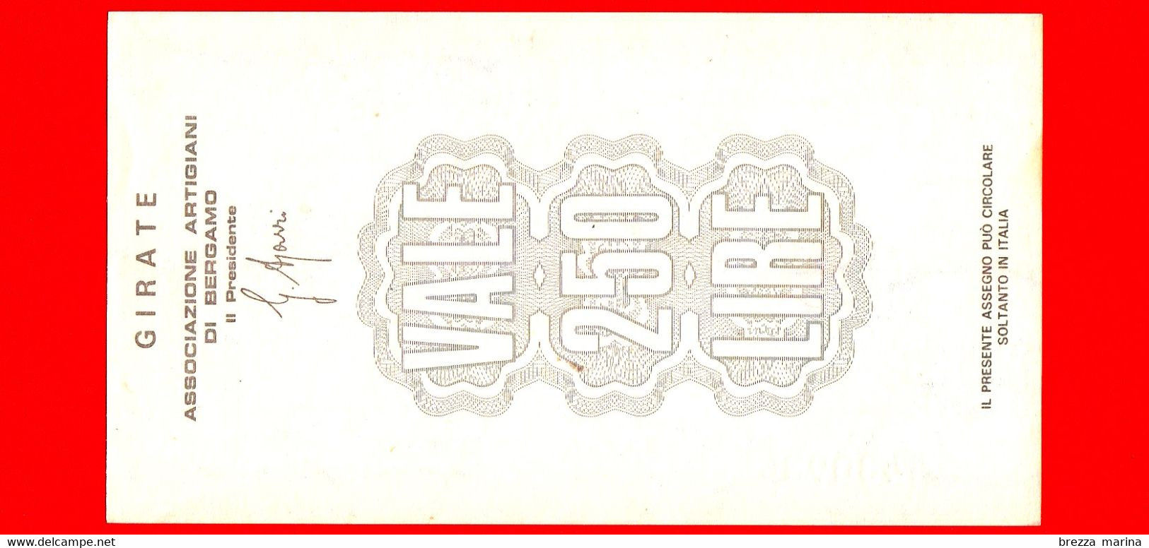 MINIASSEGNI - BANCA POPOLARE DI BERGAMO - L. 250 - Nuovo - FdS - MINITALIA S.p.A. - Capriate S. Gervasio (BG) Monumenti - [10] Checks And Mini-checks