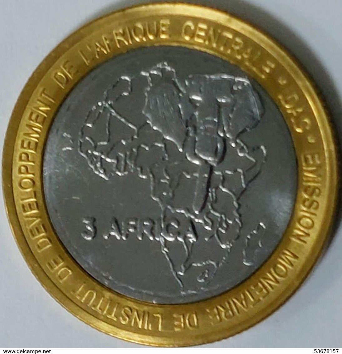 Cameroon - 4500 CFA Francs (3 Africa), 2005, X# 24, Pope Benedict XVI (Fantasy Coin) (1235) - Cameroun