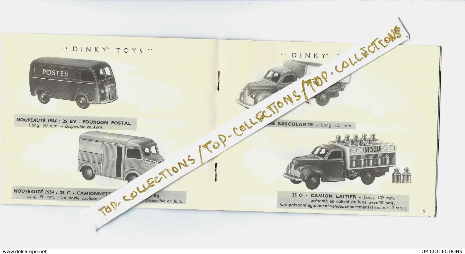 Jeux Jouets Automobile Camions   Catalogue DINKY TOYS 1954 (éditions Atlas 2008) - Advertising