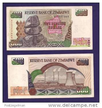 ZIMBABWE 2001, Banknote,  UNC. 500 Zim Dollar - Zimbabwe