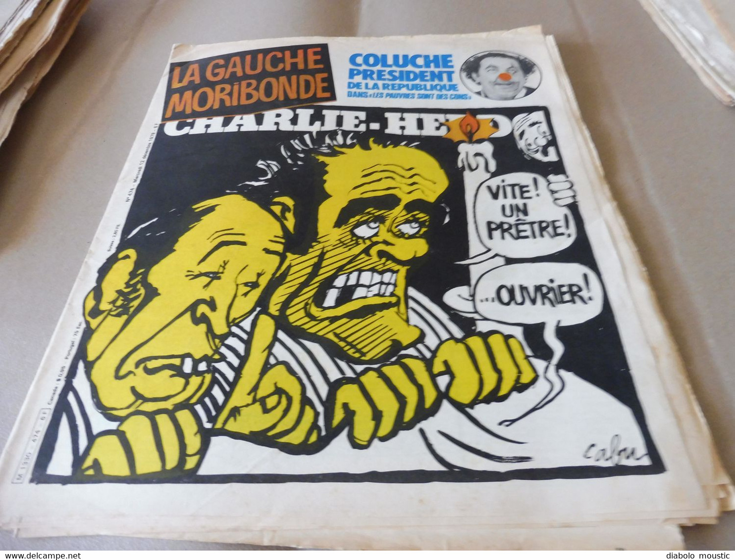 1978 La GAUCHE MORIBONDE.....; Coluche ...........Etc  (Charlie Hebdo) - Humor