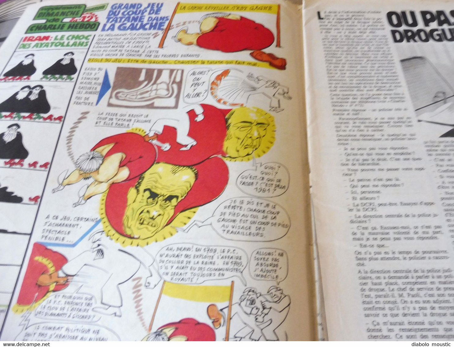 1978 La GAUCHE MORIBONDE.....; Coluche ...........Etc  (Charlie Hebdo) - Humour