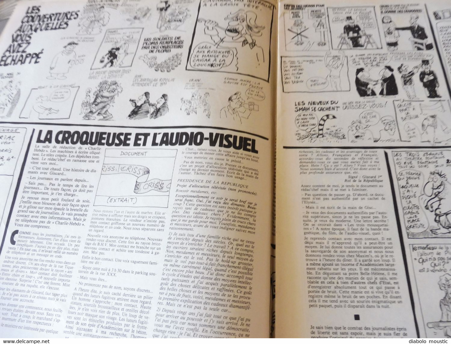 1978 La GAUCHE MORIBONDE.....; Coluche ...........Etc  (Charlie Hebdo) - Humour