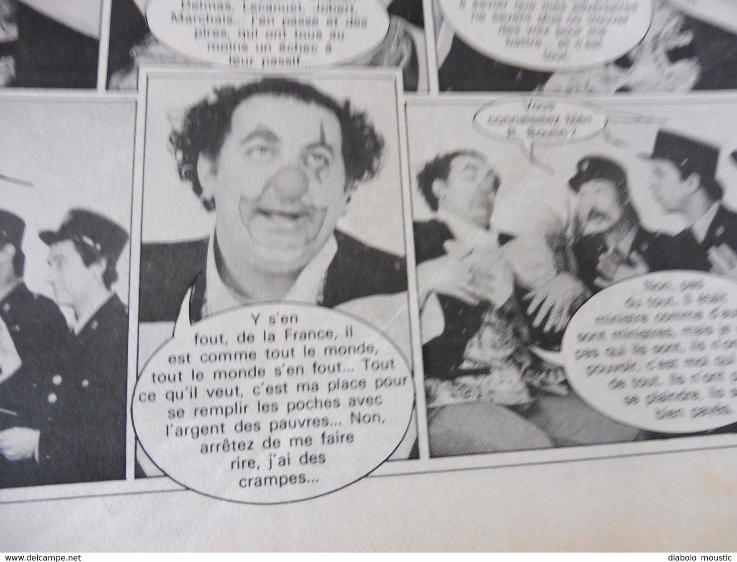 1978 La GAUCHE MORIBONDE.....; Coluche ...........Etc  (Charlie Hebdo)