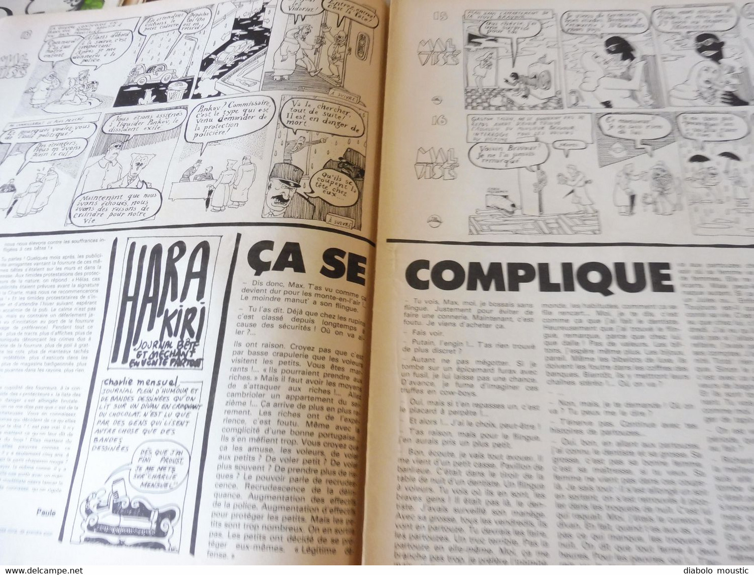 1978 LE BILLET D'UNE EMMERDEUSE..........Etc  (Charlie Hebdo) - Humour
