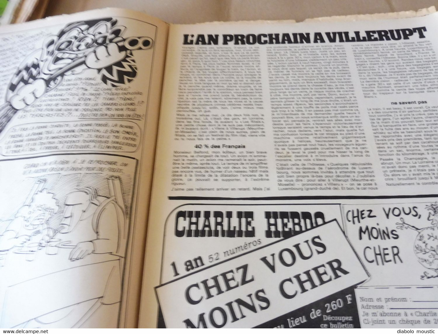 1978 LE BILLET D'UNE EMMERDEUSE..........Etc  (Charlie Hebdo) - Humor