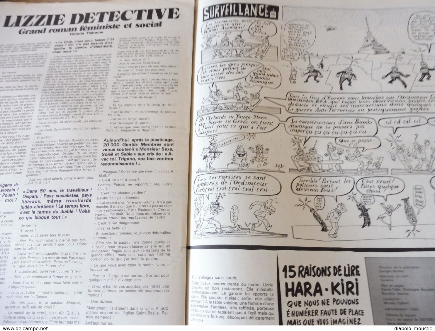 1978 Le pavé dans la mare du féminisme  ..........Etc  (Charlie Hebdo)