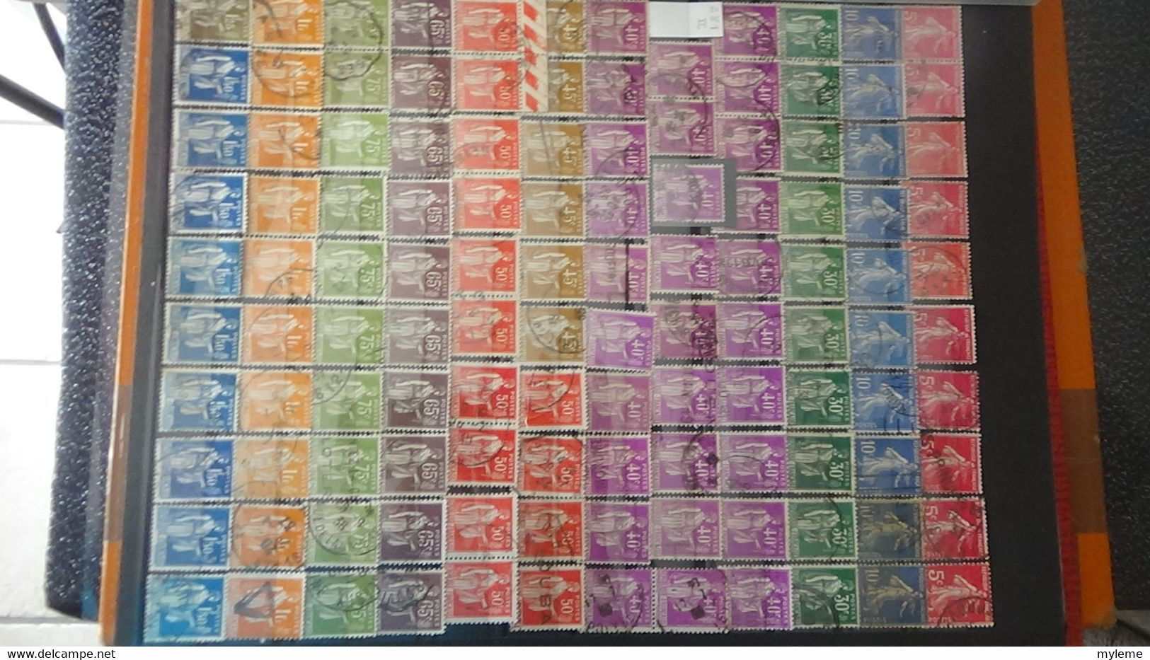 AC270 Collection de France en timbres oblitérés dont bonnes petites valeurs   A saisir !!
