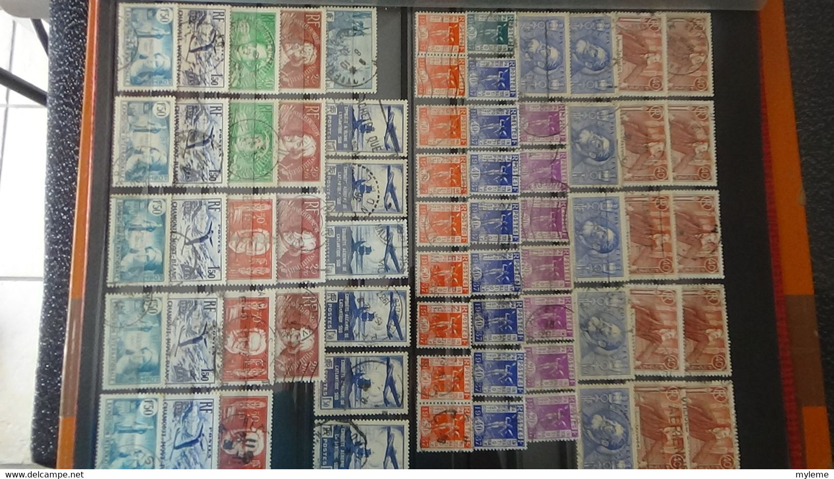 AC270 Collection de France en timbres oblitérés dont bonnes petites valeurs   A saisir !!