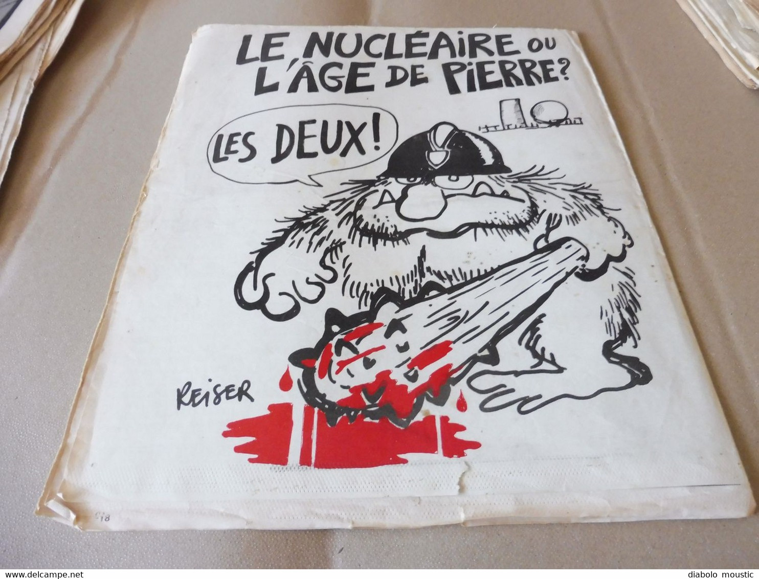 1978 LE NUCLEAIRE OU L'ÂGE DE PIERRE .........Etc  (Charlie Hebdo) - Humor