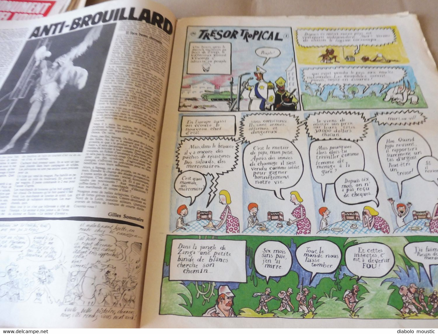 1978 COLUCHE - HEBDO....Trésor tropical .....Etc  (Charlie Hebdo)