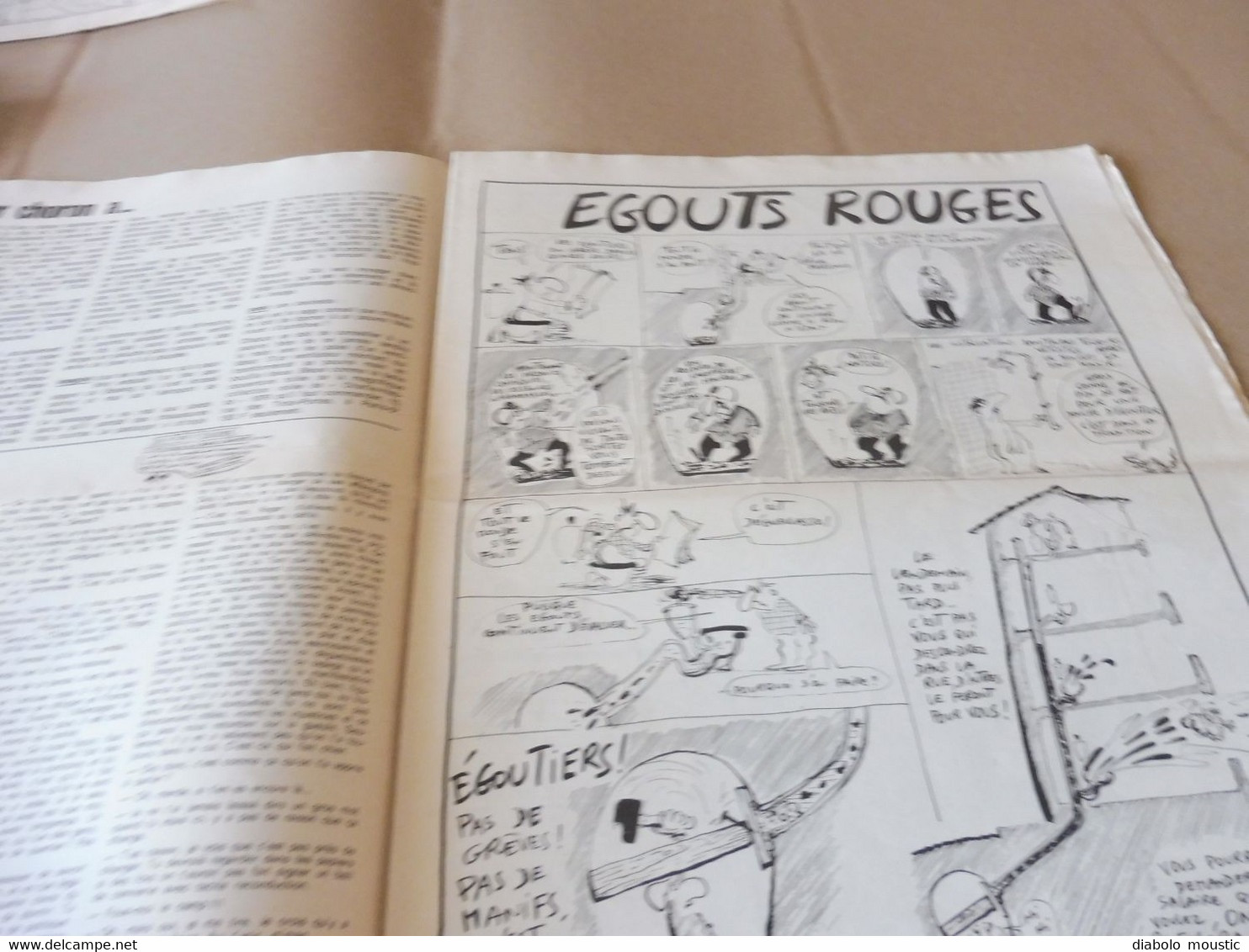 1978  ÉGOÛTS ROUGES  .......LE GOULAG EN FRANCE ....Etc  (Charlie Hebdo) - Humor