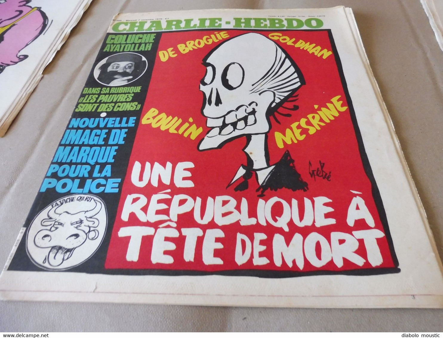 1978   UNE REPUBLIQUE A TÊTE DE MORT  ....Etc  (Charlie Hebdo) - Humour