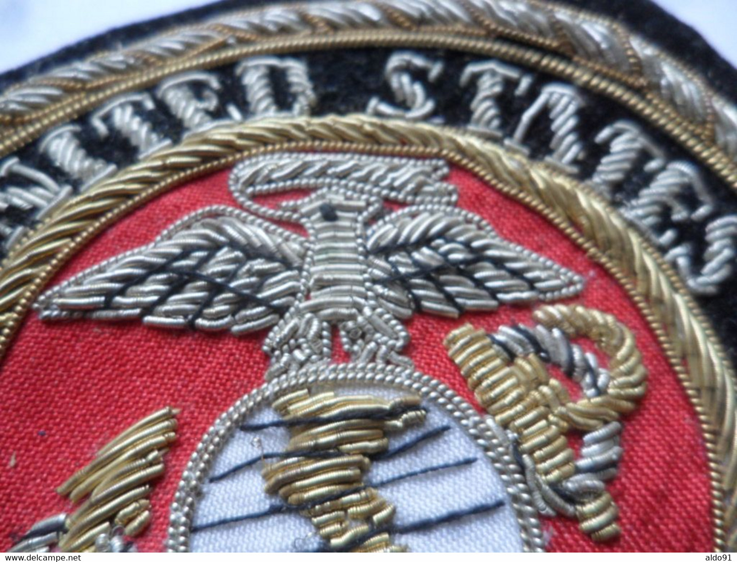 (Militaria - Insigne Tissu Et Cannetille....) -  UNITED STATES  -  MARINE CORPS  ............voir Scans - Patches