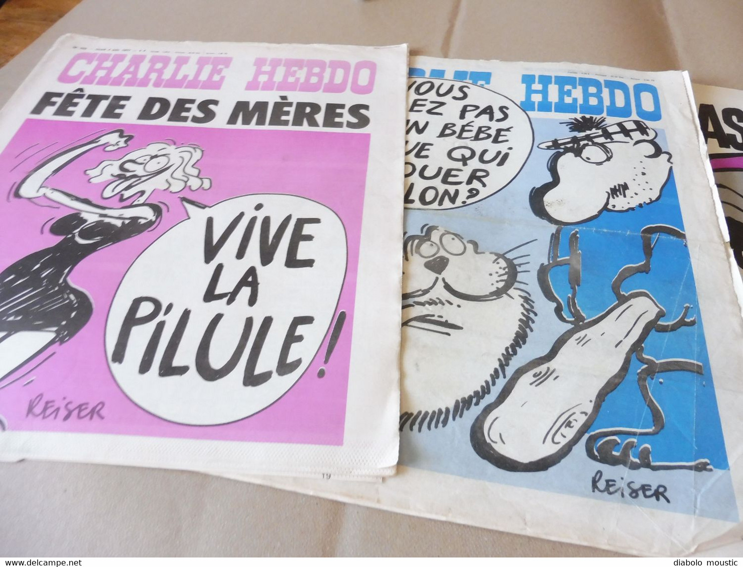 1978  Lot De 4 Revues Incomplètes  ( Pour Les COUVERTURES) ....Etc  (Charlie Hebdo) - Humour