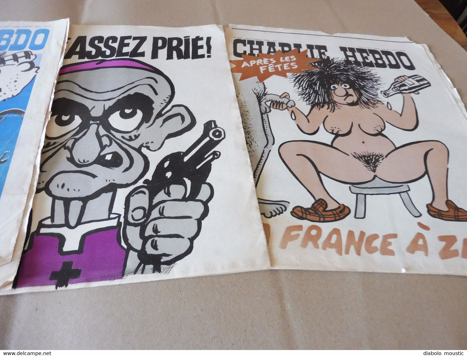1978  Lot De 4 Revues Incomplètes  ( Pour Les COUVERTURES) ....Etc  (Charlie Hebdo) - Humor