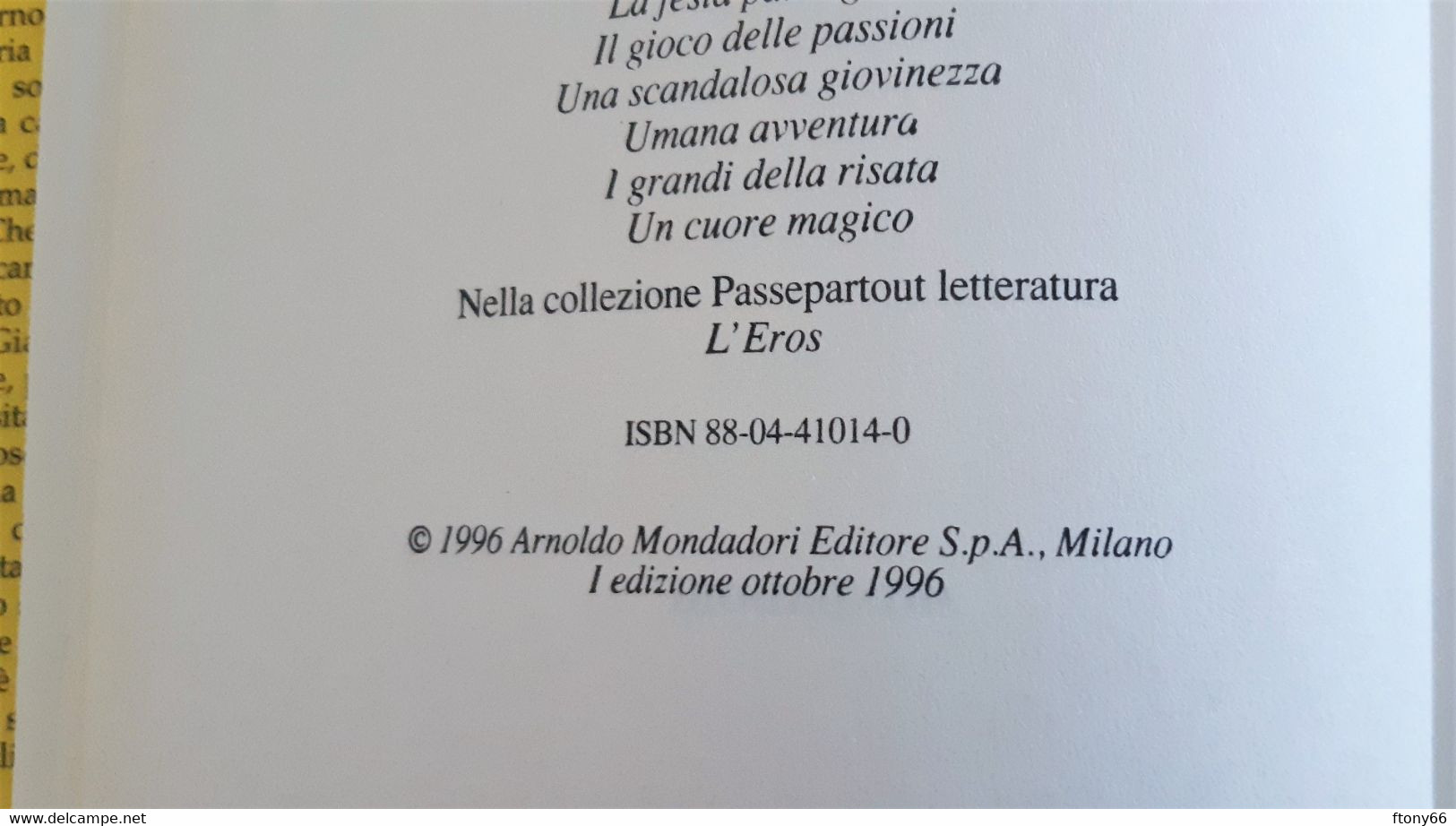 MA22 Anima Amante - Alberto Bevilacqua, Prima Edizione 1996 USATO - Erzählungen, Kurzgeschichten