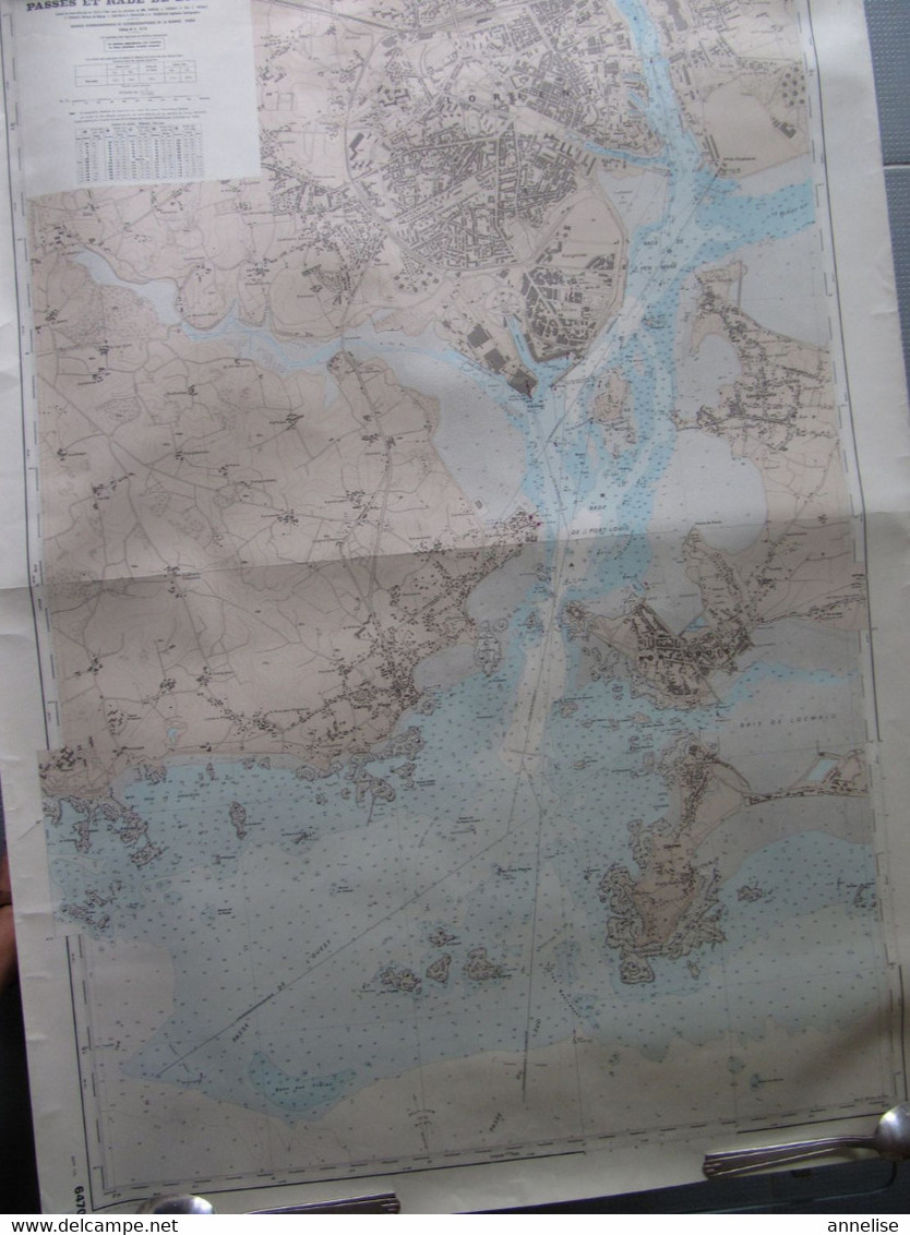 Carte Marine N°6470 Passes Et Rade De Lorient 56 1976 - Nautical Charts