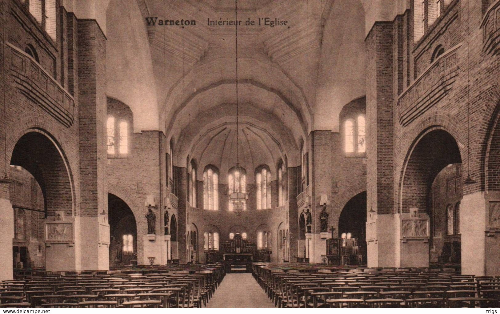 Warneton - Intérieur De L'Église - Komen-Waasten