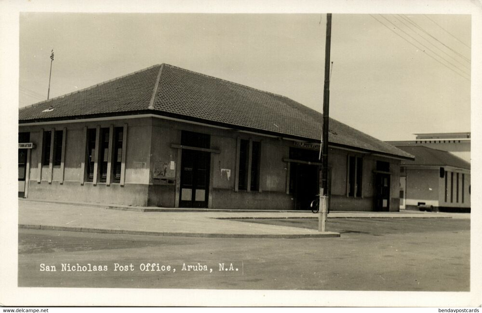 Aruba, N.A., SAN NICHOLAS, Post Office, RPPC Postcard - Aruba