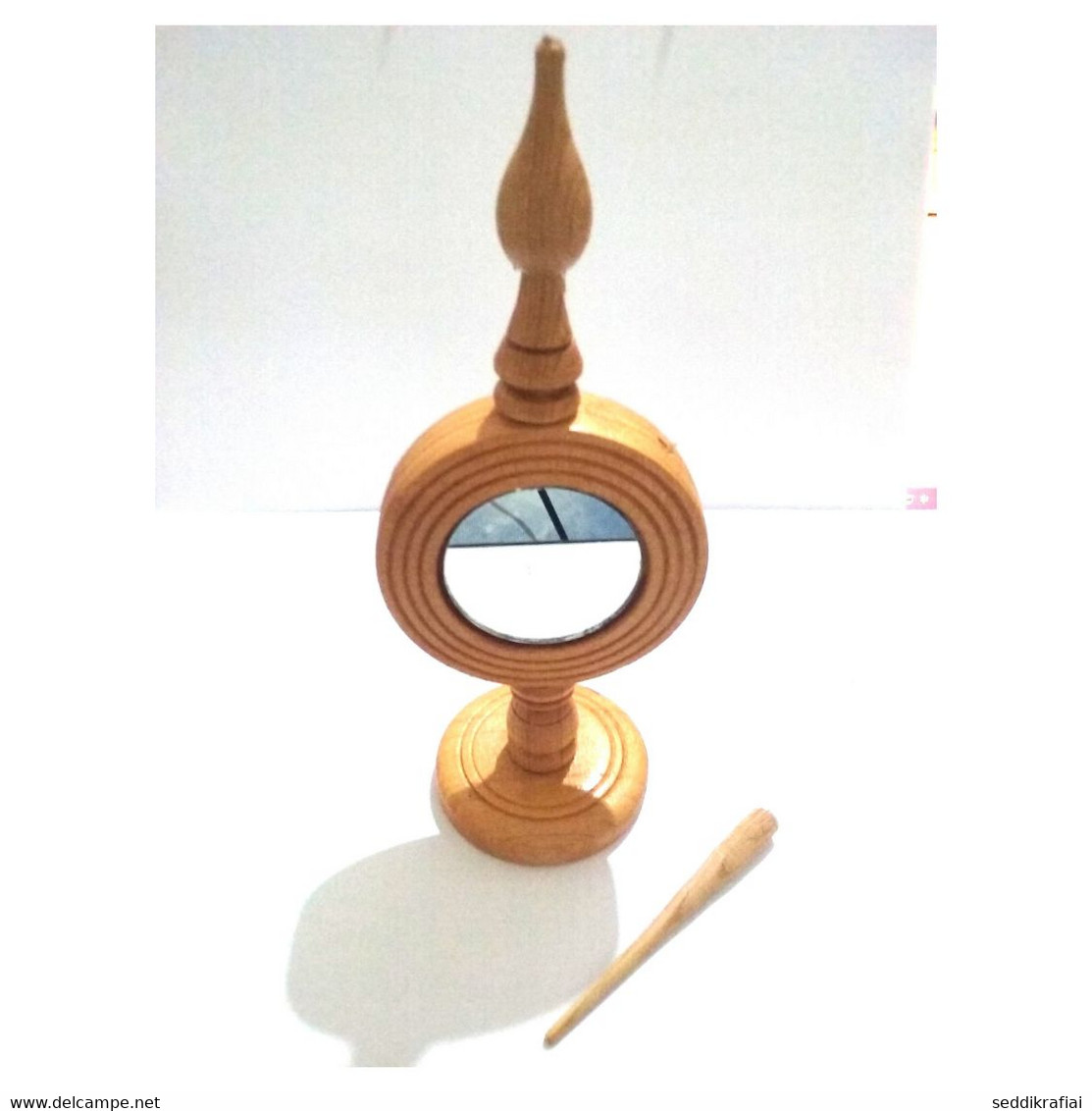 Handmade Marocco Mirror Of Wood And Place Of Kohl Moroccan Industry Wooden Decor - Toebehoren