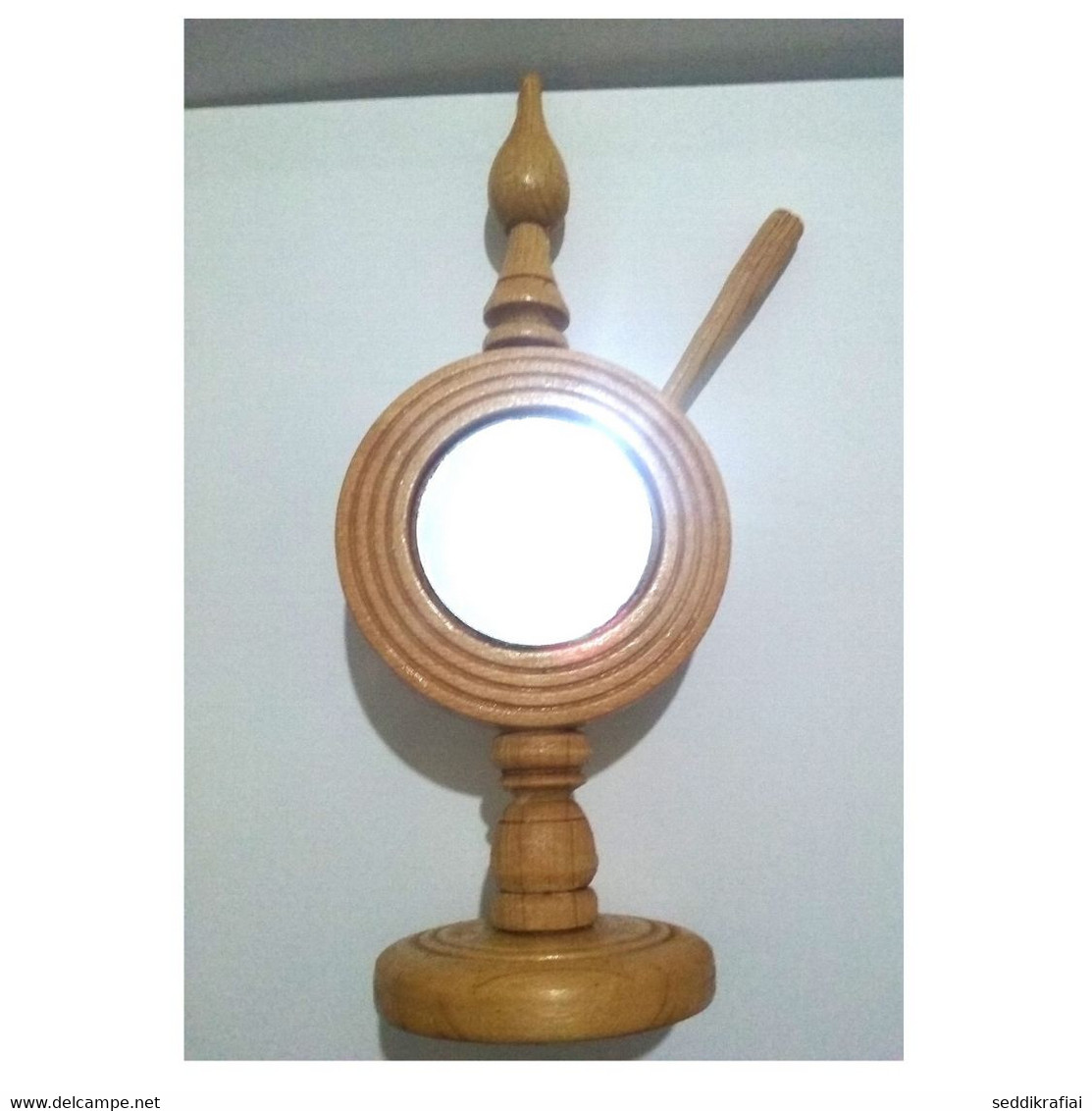 Handmade Marocco Mirror Of Wood And Place Of Kohl Moroccan Industry Wooden Decor - Accessories