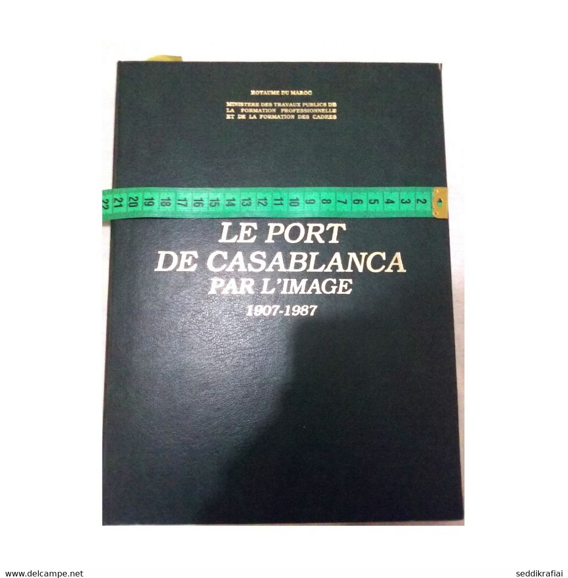 Vintage Morocco Book The Port Of Casablanca Binding Leather By The Image 1907-1987 Hassan 2