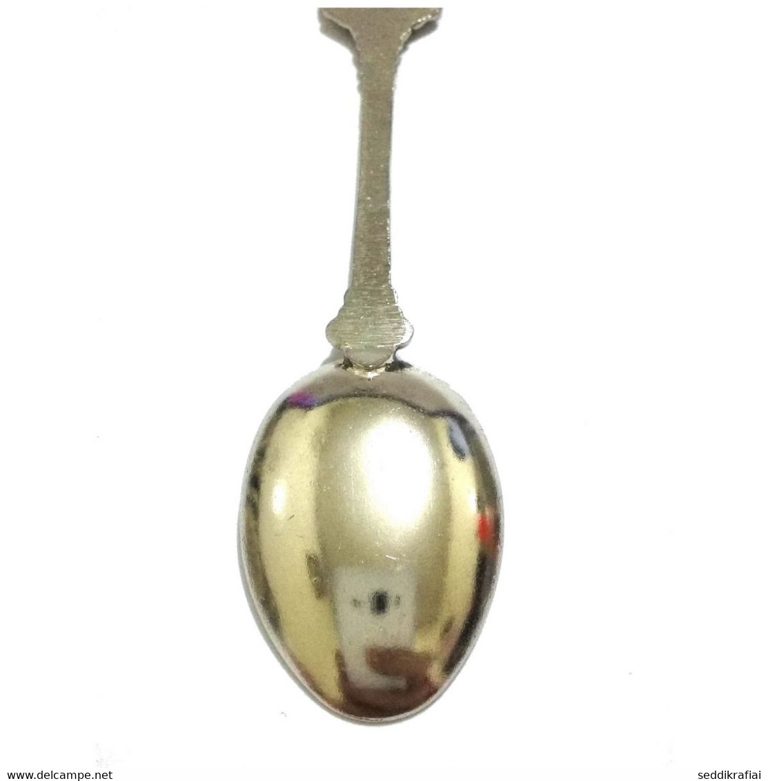 Vintage Souvenir Silver Spoon With Morocco Logo Handmade From Morocco