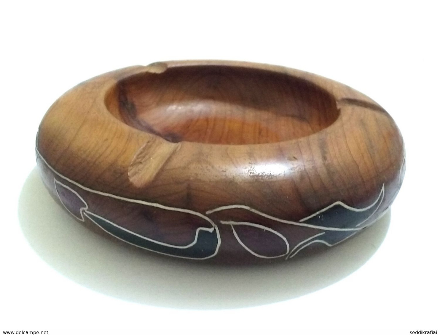 Ashtray Wooden Made Lumber Of Wood Thuya 100% Handmade From Morocco Thuja Wood - Andere & Zonder Classificatie