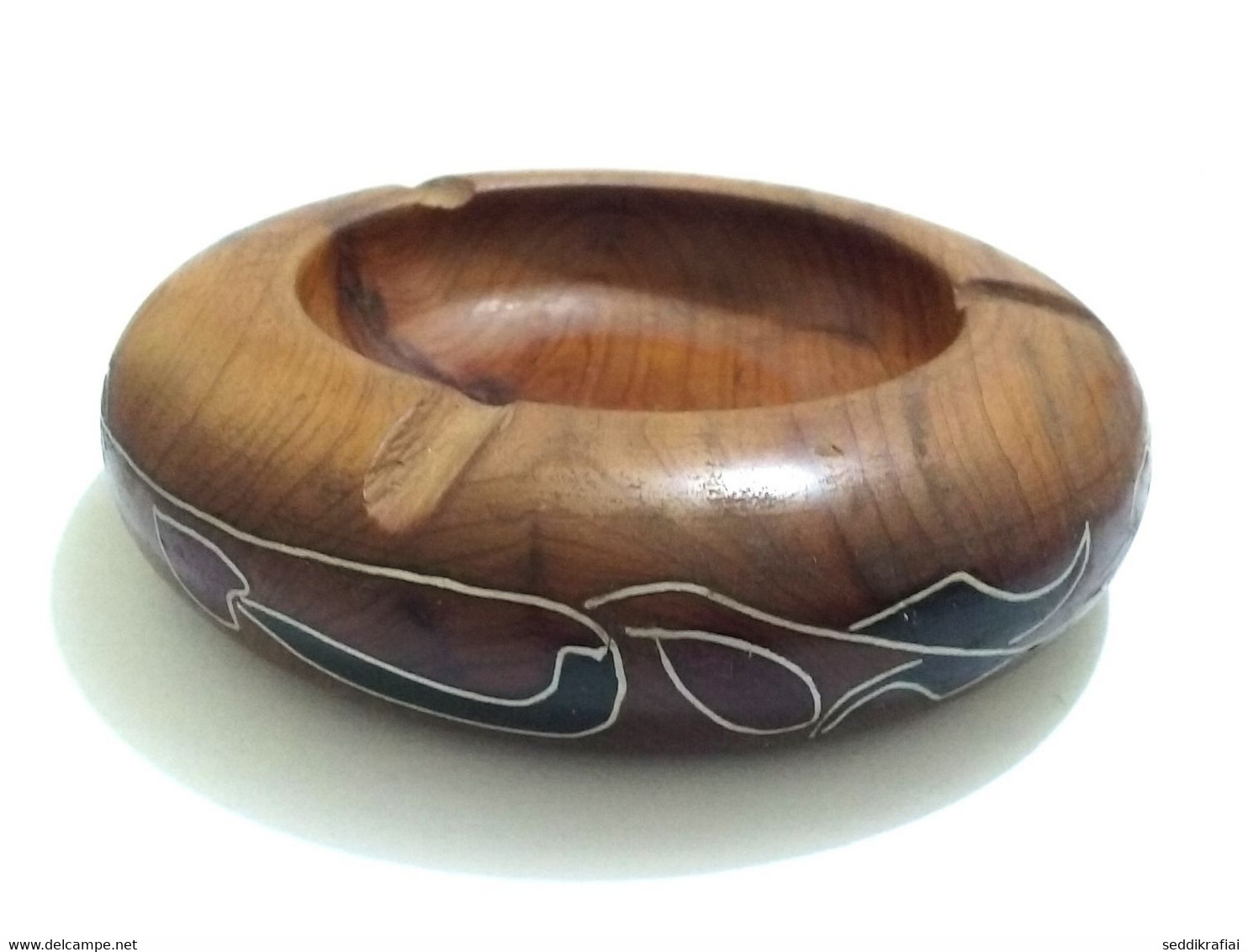 Ashtray Wooden Made Lumber Of Wood Thuya 100% Handmade From Morocco Thuja Wood - Autres & Non Classés