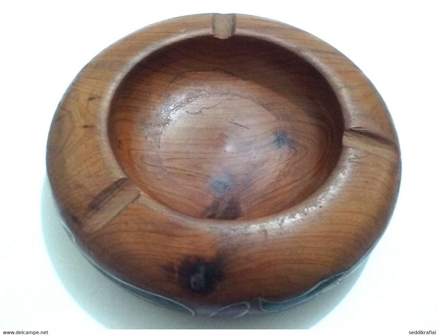 Ashtray Wooden Made Lumber Of Wood Thuya 100% Handmade From Morocco Thuja Wood - Sonstige & Ohne Zuordnung