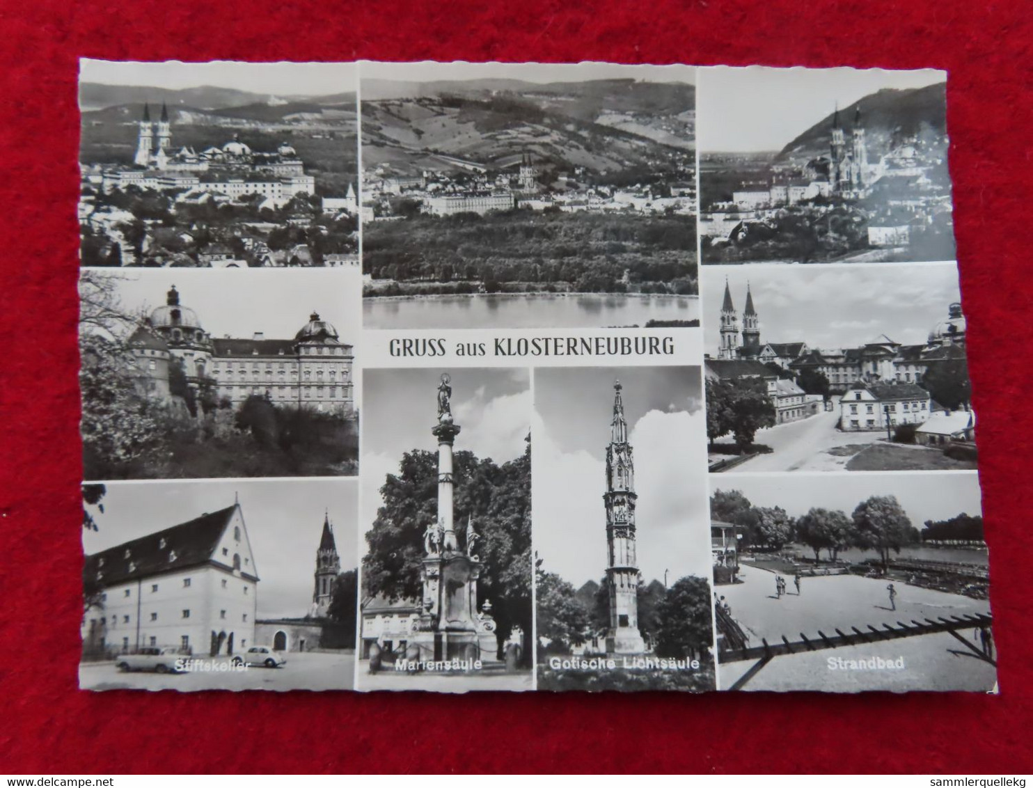 AK: Echtfoto - Gruss Aus Klosterneuburg, Gelaufen 8. XI. 1961 (Nr.3177) - Klosterneuburg