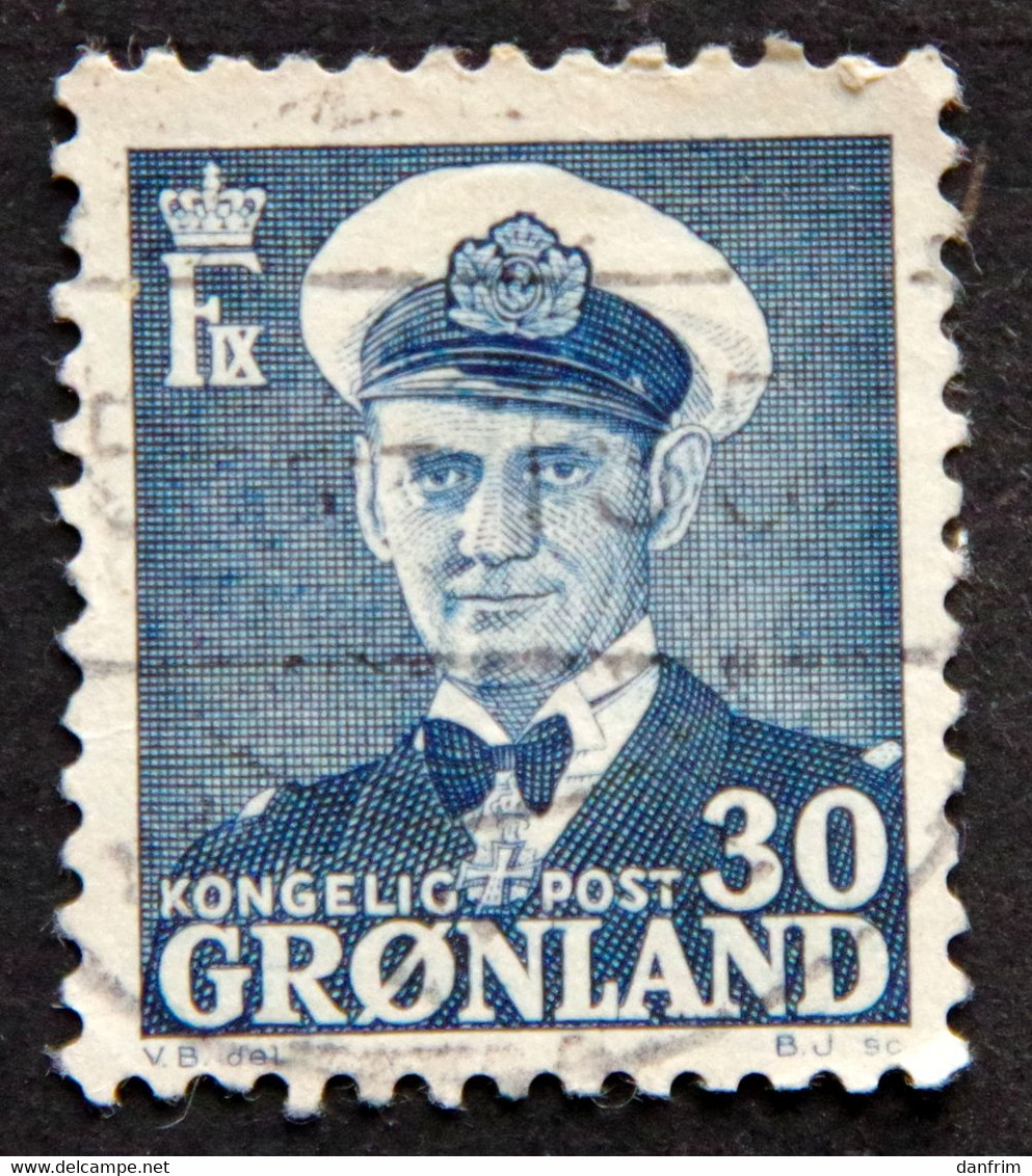 Greenland 1950 Frederik LX  MiNr.33( Lot E 2393) - Oblitérés