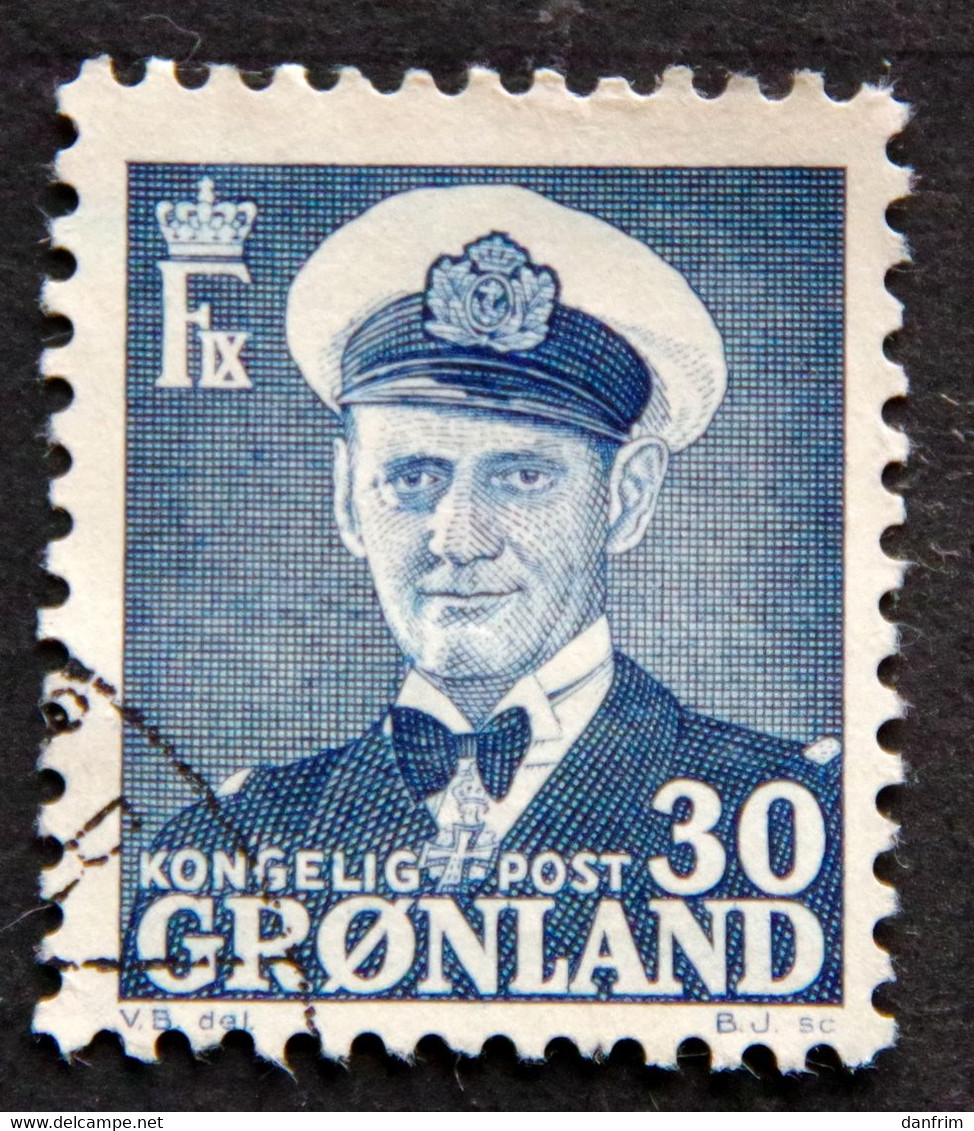 Greenland 1950 Frederik LX  MiNr.33( Lot E 2394) - Oblitérés