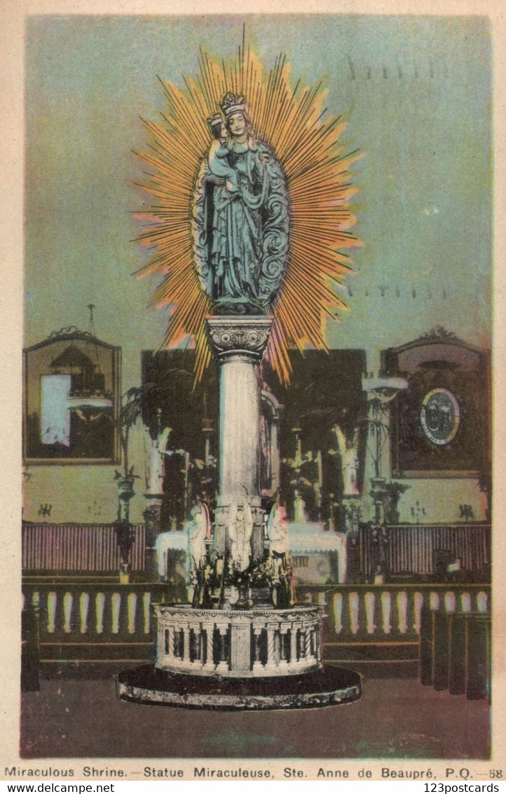 Miraculous Shrine - Statue Miraculeuse, Ste Anne De Beaupré, Québec - Canada - VERY RARE! - Ste. Anne De Beaupré