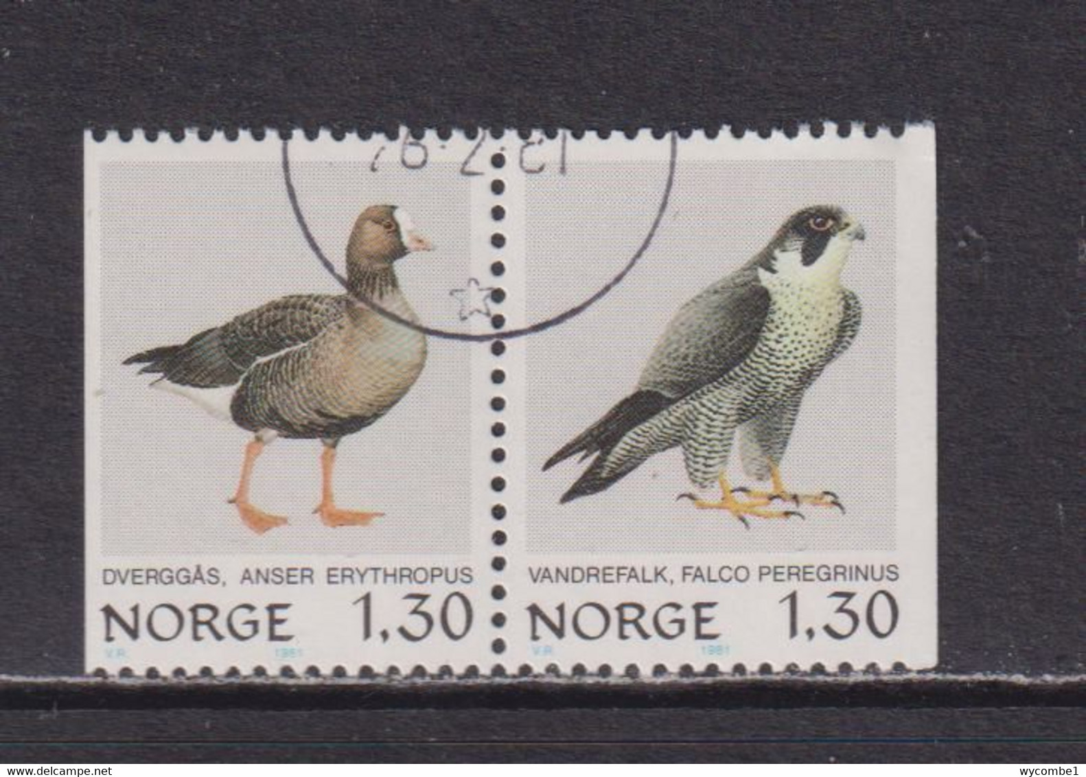 NORWAY - 1981 Birds  Booklet Pair  Used As Scan - Oblitérés
