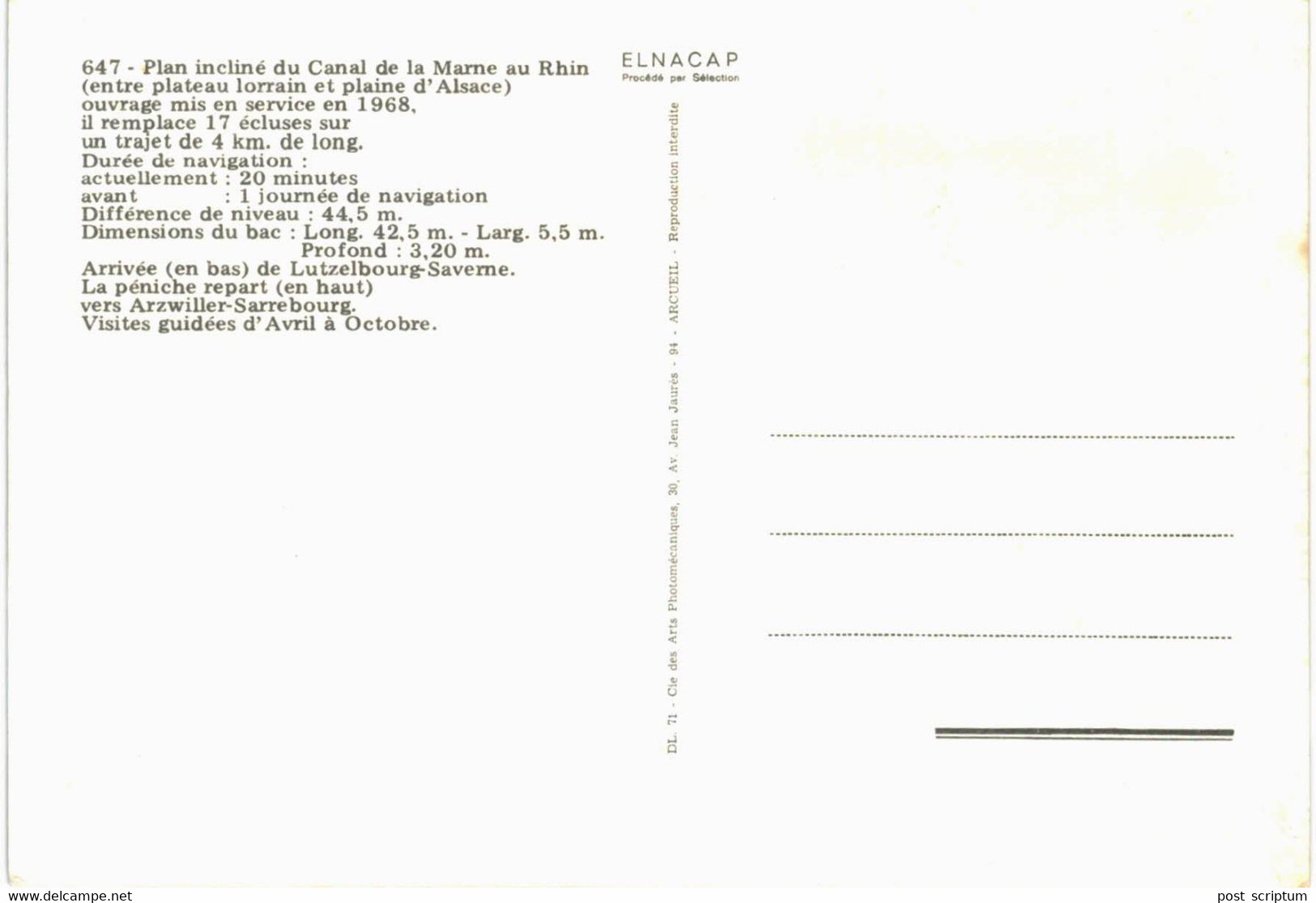 Saint Louis - Arviller - plan incliné - canal - 4 cartes