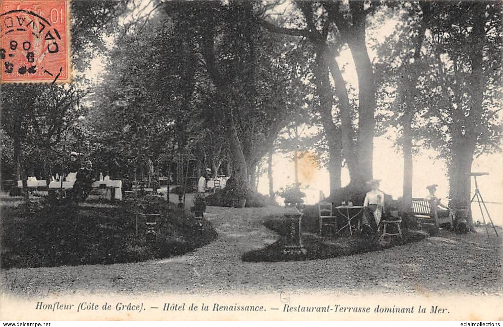 Honfleur           14         Hôtel De La Renaissance.  Restaurant Terrasse   (voir Scan) - Honfleur