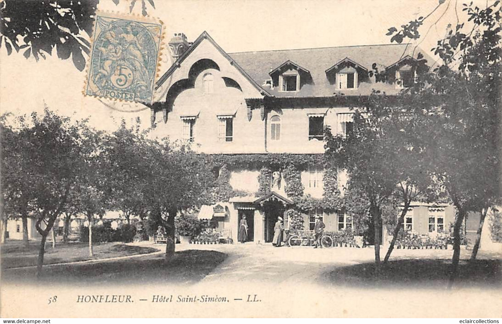 Honfleur           14         Hôtel  Restaurant Saint Siméon .  LL 58  (voir Scan) - Honfleur