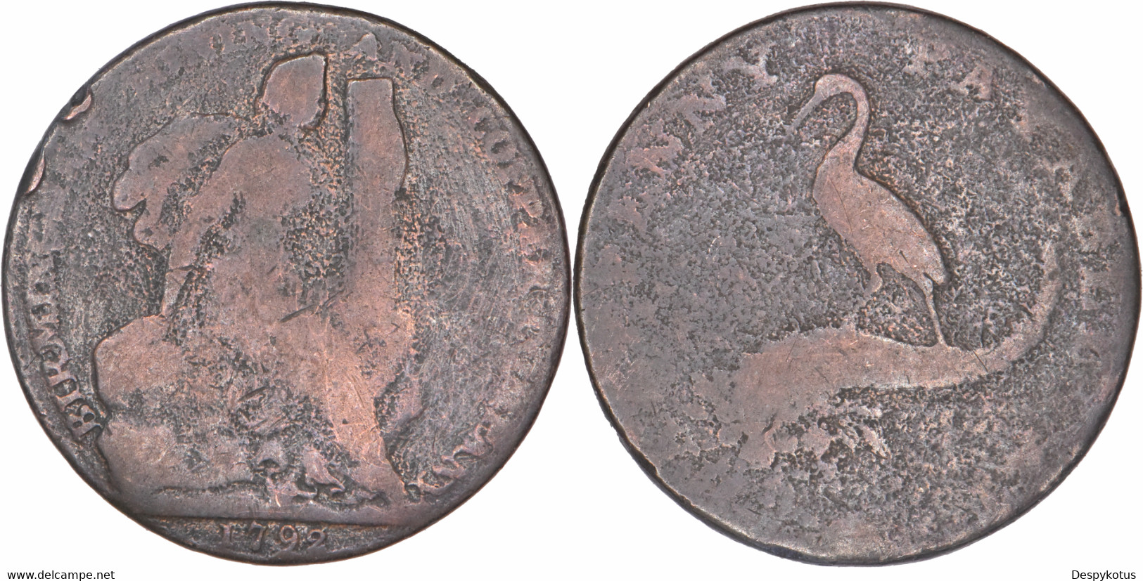 Grande-Bretagne - 1792 - RARE Jeton Half Penny Birmingham Copper Mining Co. - 06-142 - Professionals/Firms