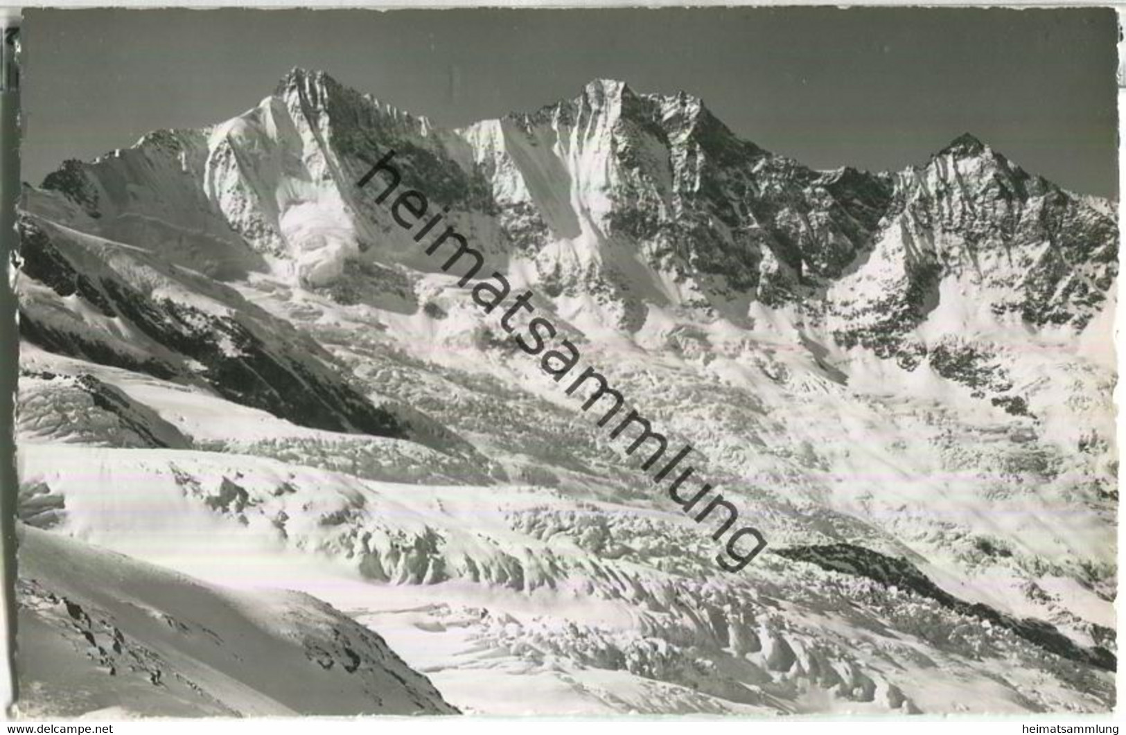 Saas-Fee - Täschhorn - Dom - Lenzspitze - Foto-Ansichtskarte  - Verlag E. Gyger Adelboden - Täsch