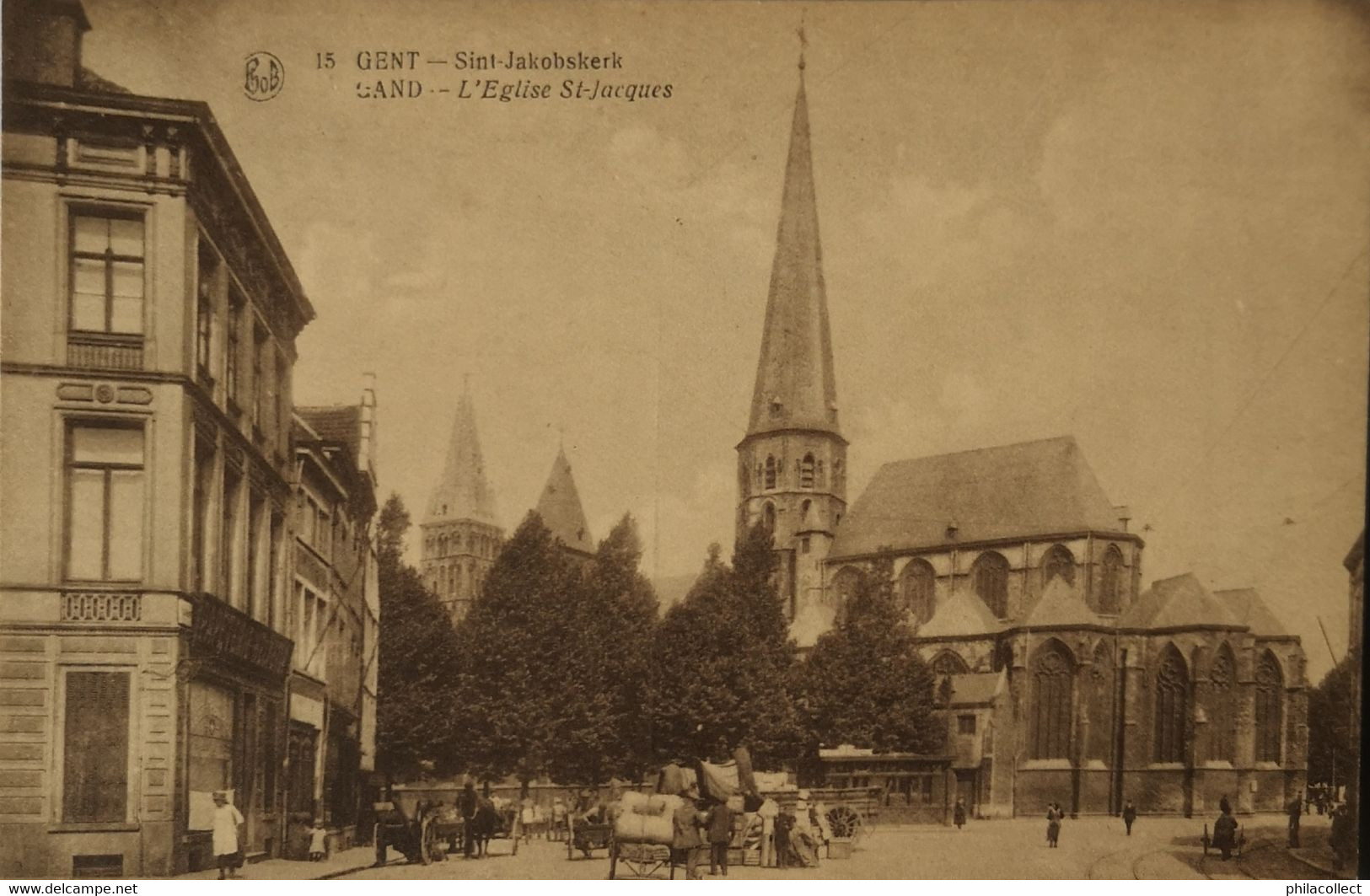 Gand - Gent // Sint Jakobskerk En Omgeving Niet Standaard Zicht 19?? Ed. Phob - Gent