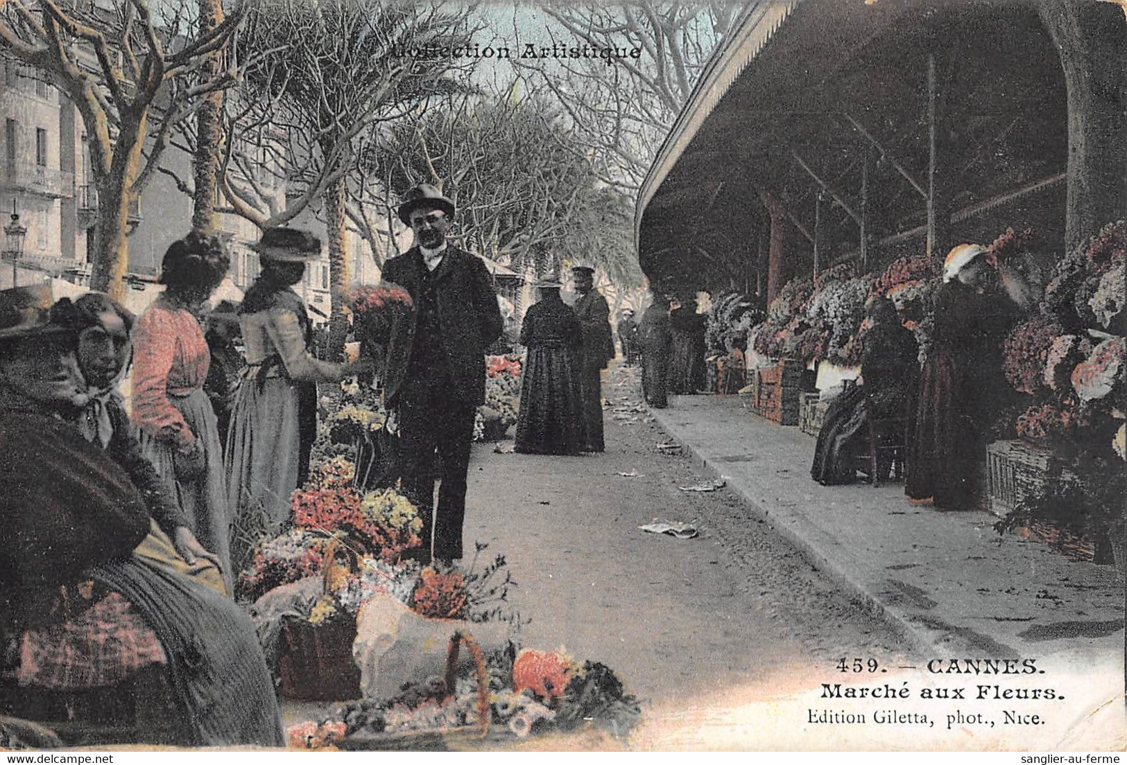 CPA 06 CANNES MARCHE AUX FLEURS - Cannes